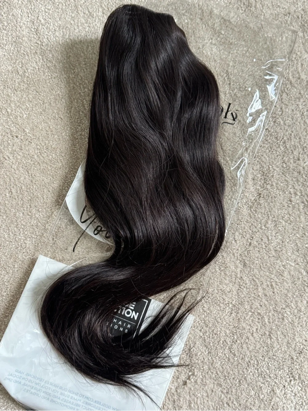 Go Sleek Follicle Fusion U-Part Wig 16” Long - Body Wave 100% Human Hair - NEW